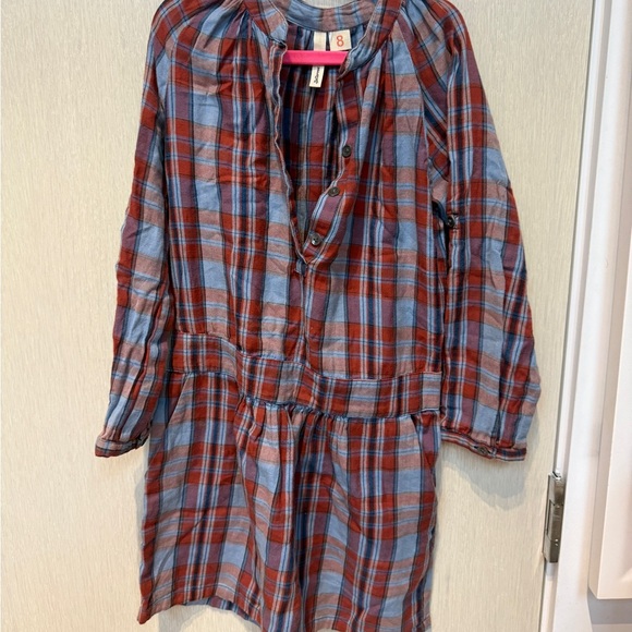 Bellerose Other - Bellerose Blue and Red Plaid Casual Kids Dress